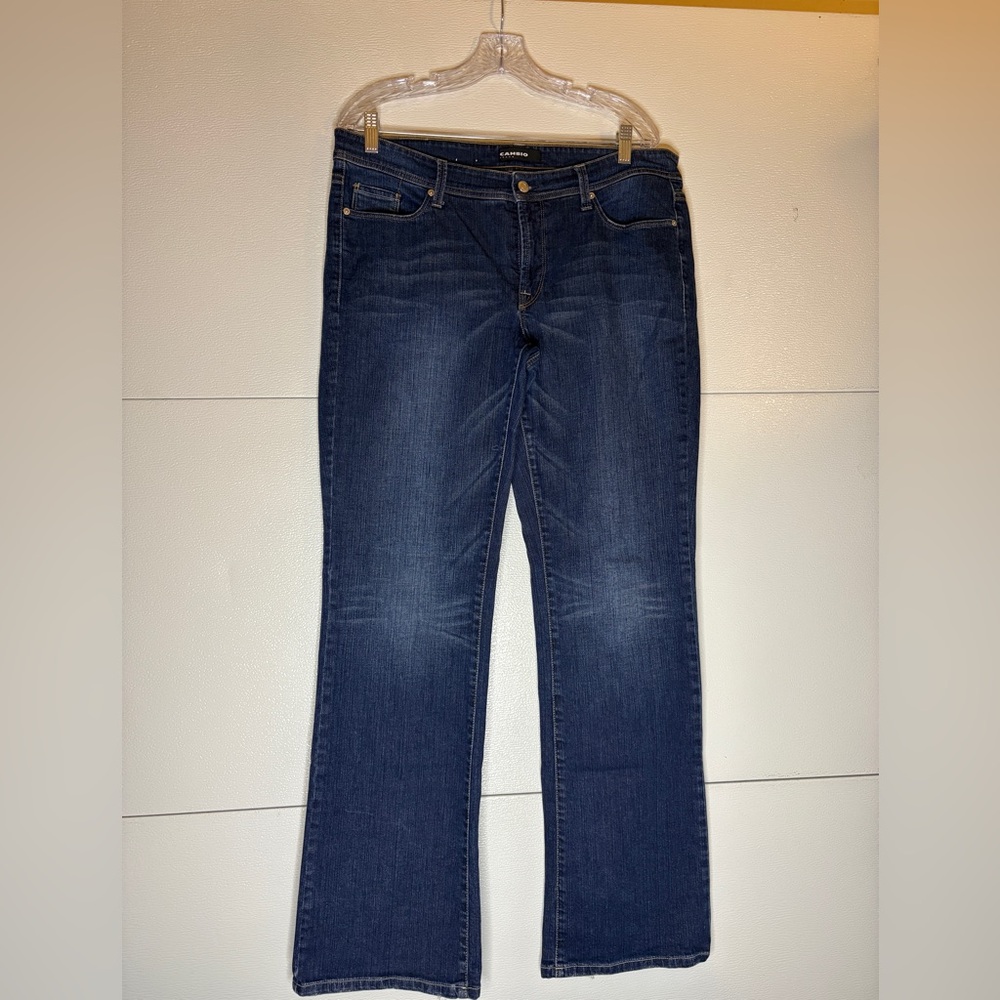 Stylish Cambio Women's Blue‎ Flare Jeans Size 16